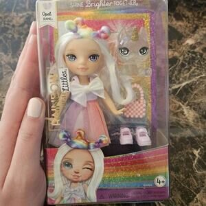 Rainbow High Littles – Opal Raine, Rainbow 5.5" Posable Small Doll with Purse,